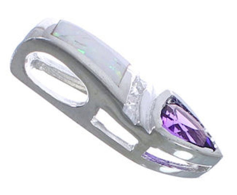 Southwest Opal And Amethyst Pendant EX42747